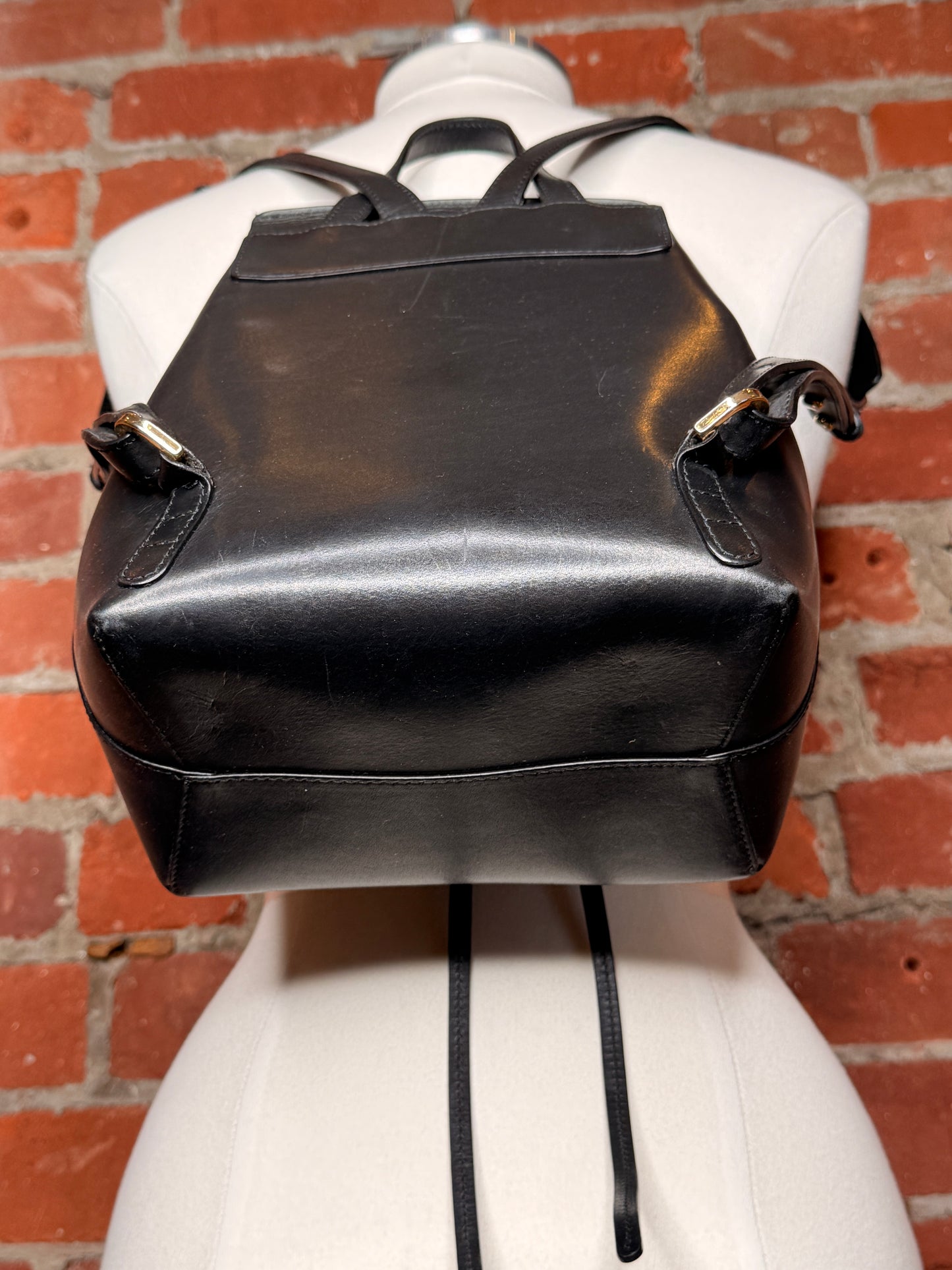 Mansur Gavriel Black Leather Backpack