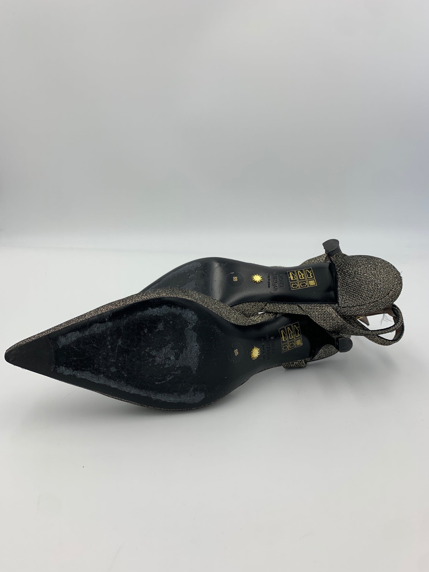 Stuart Weitzman barelythere 50 kitten heel | SZ 8