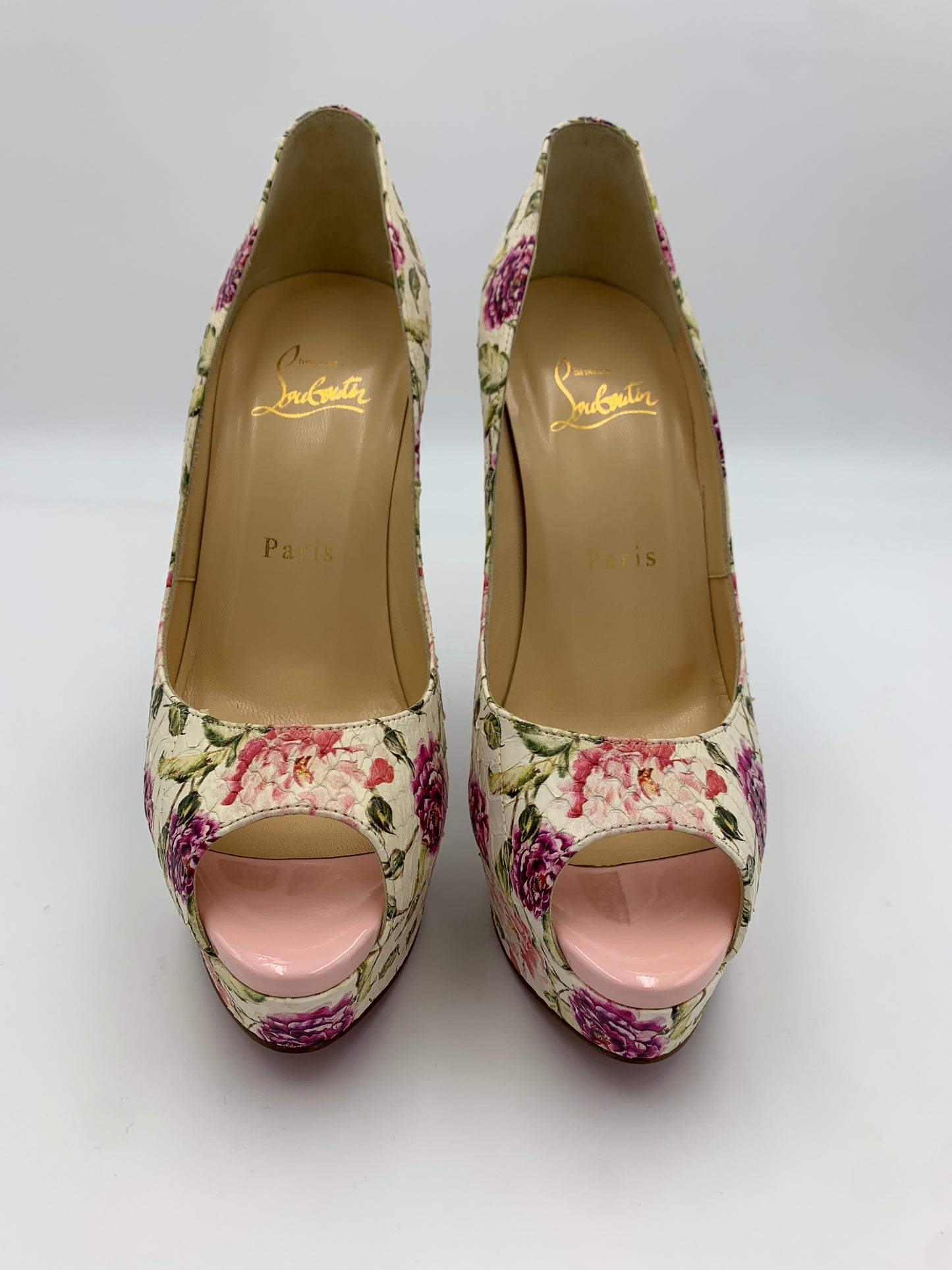 Christian Louboutin Fiori Fetish Heel Floral | SZ 37.5