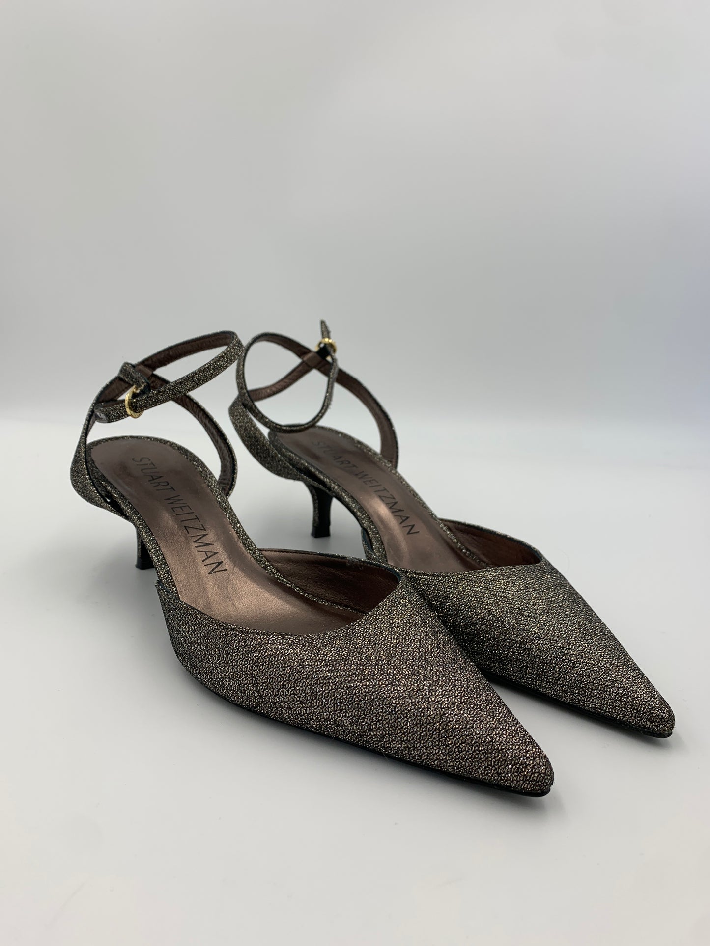 Stuart Weitzman barelythere 50 kitten heel | SZ 8