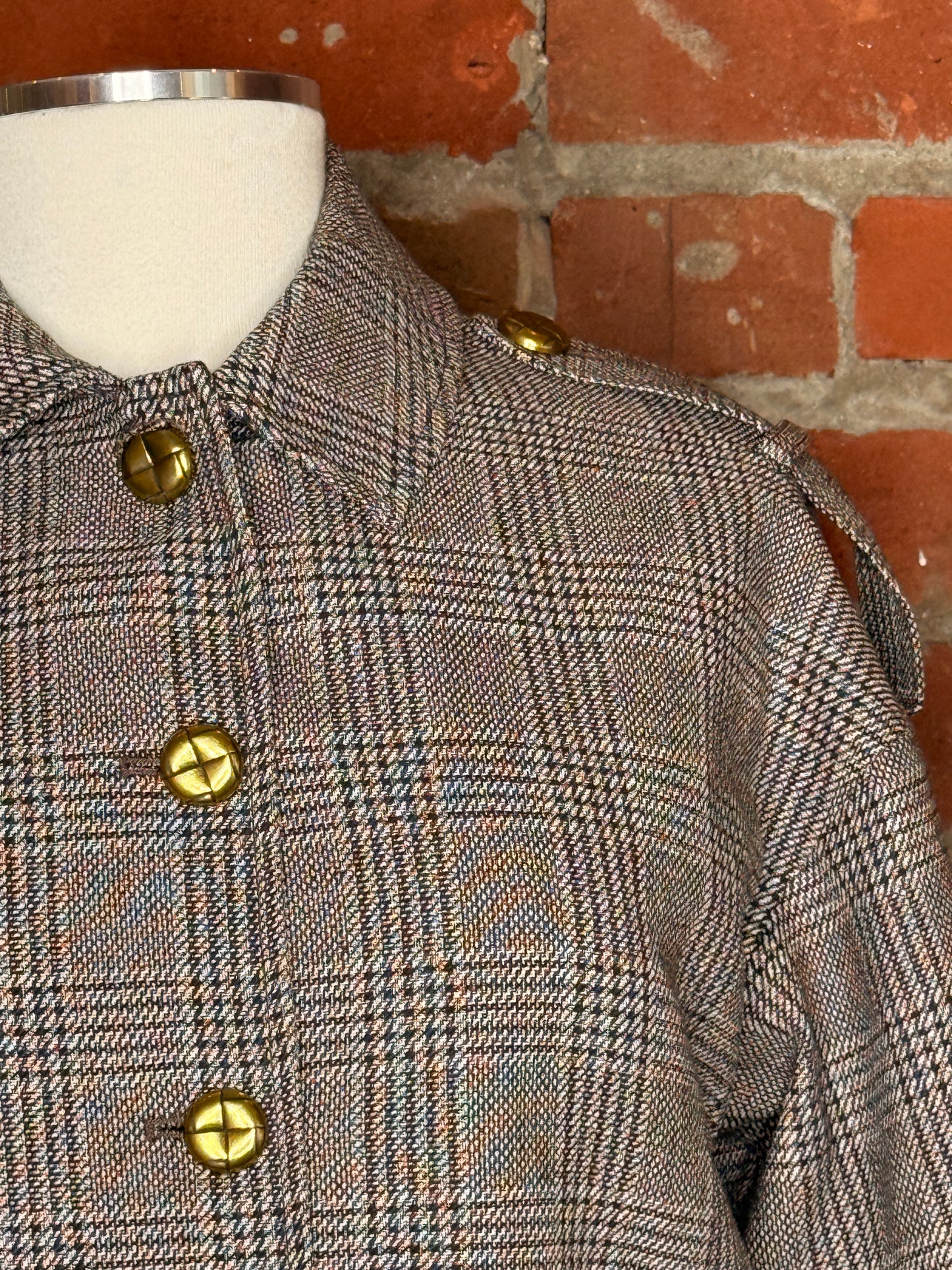 Self Portrait Brown Checked Jacket | SZ 2