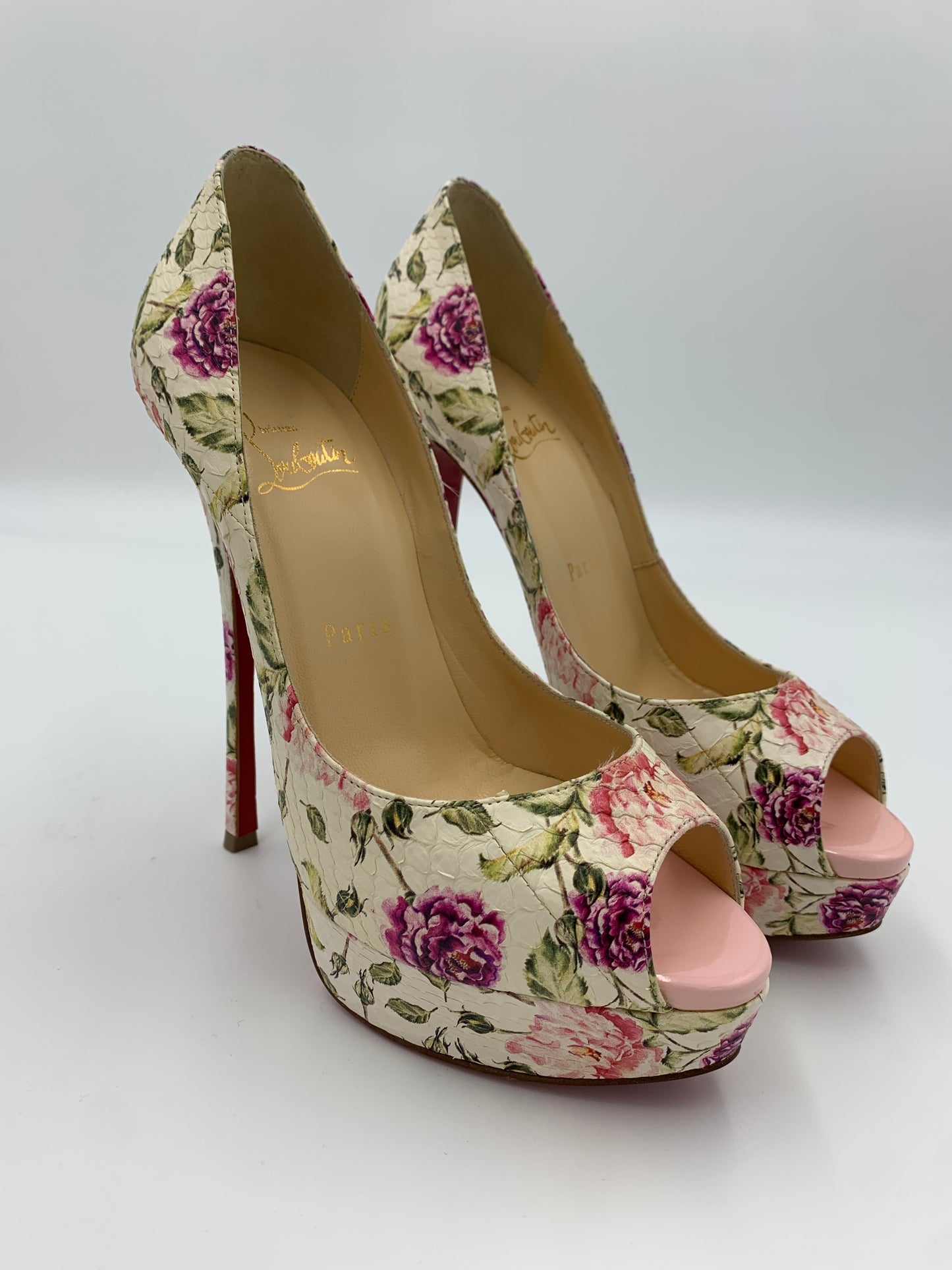 Christian Louboutin Fiori Fetish Heel Floral | SZ 37.5