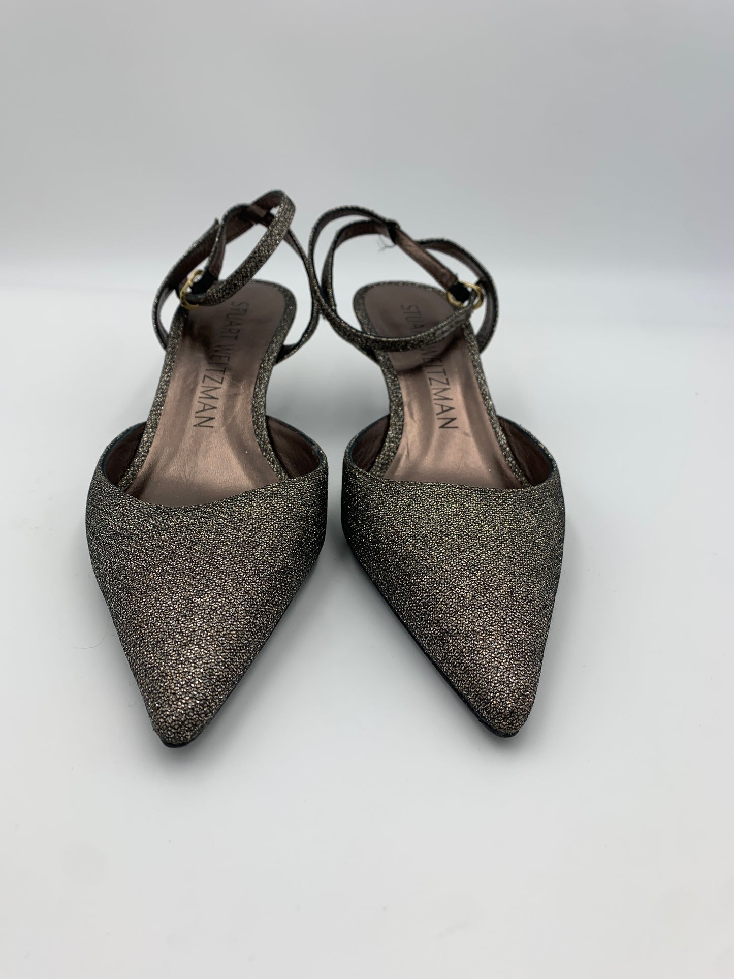 Stuart Weitzman barelythere 50 kitten heel | SZ 8