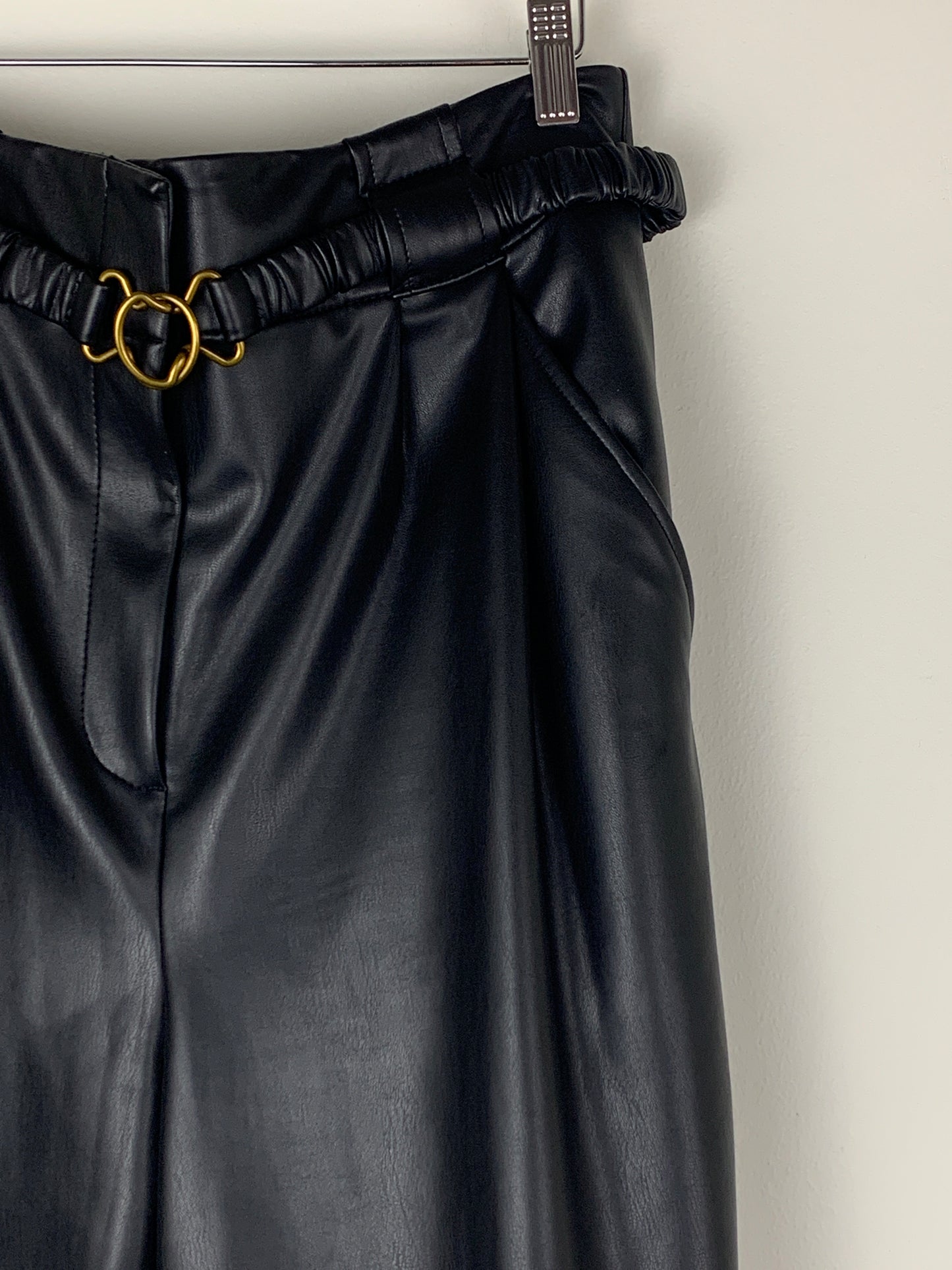Veronica Beard Coolidge Faux Leather PAnt l SZ 14
