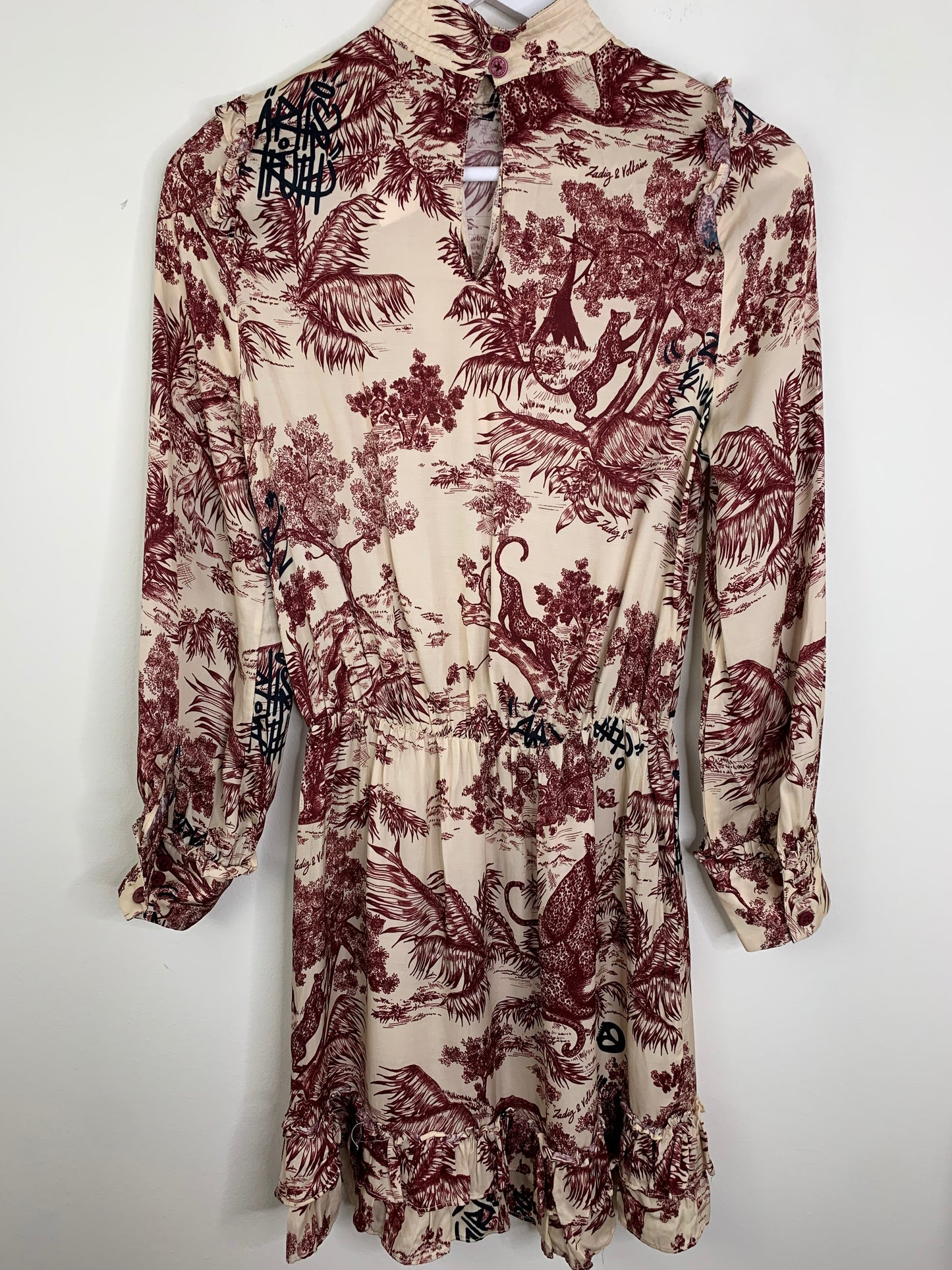 Zadig and Voltaire Rocket Jouy Satin Dress | SZ XS