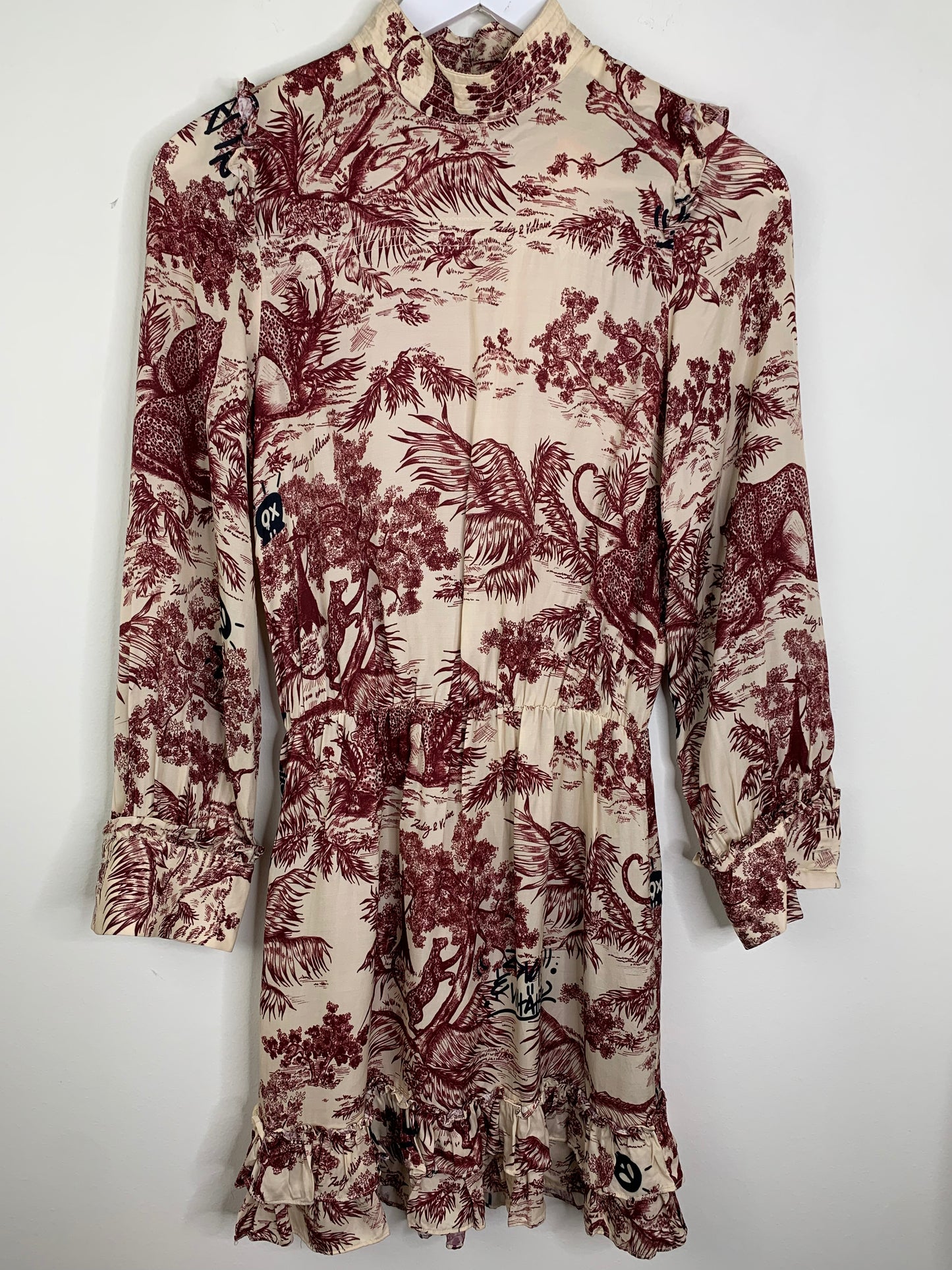 Zadig and Voltaire Rocket Jouy Satin Dress | SZ XS
