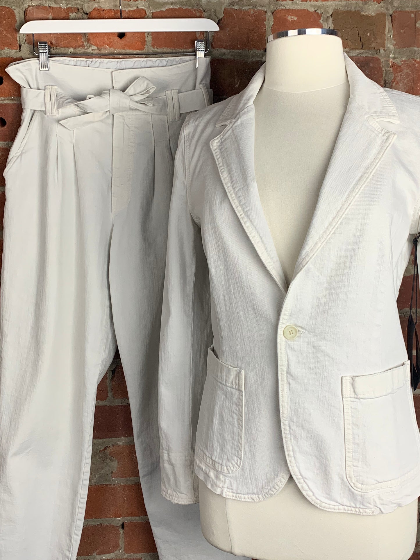 MOTHER SUPERIOR The Smoker Jacket in Chalk | SZ S | NWT