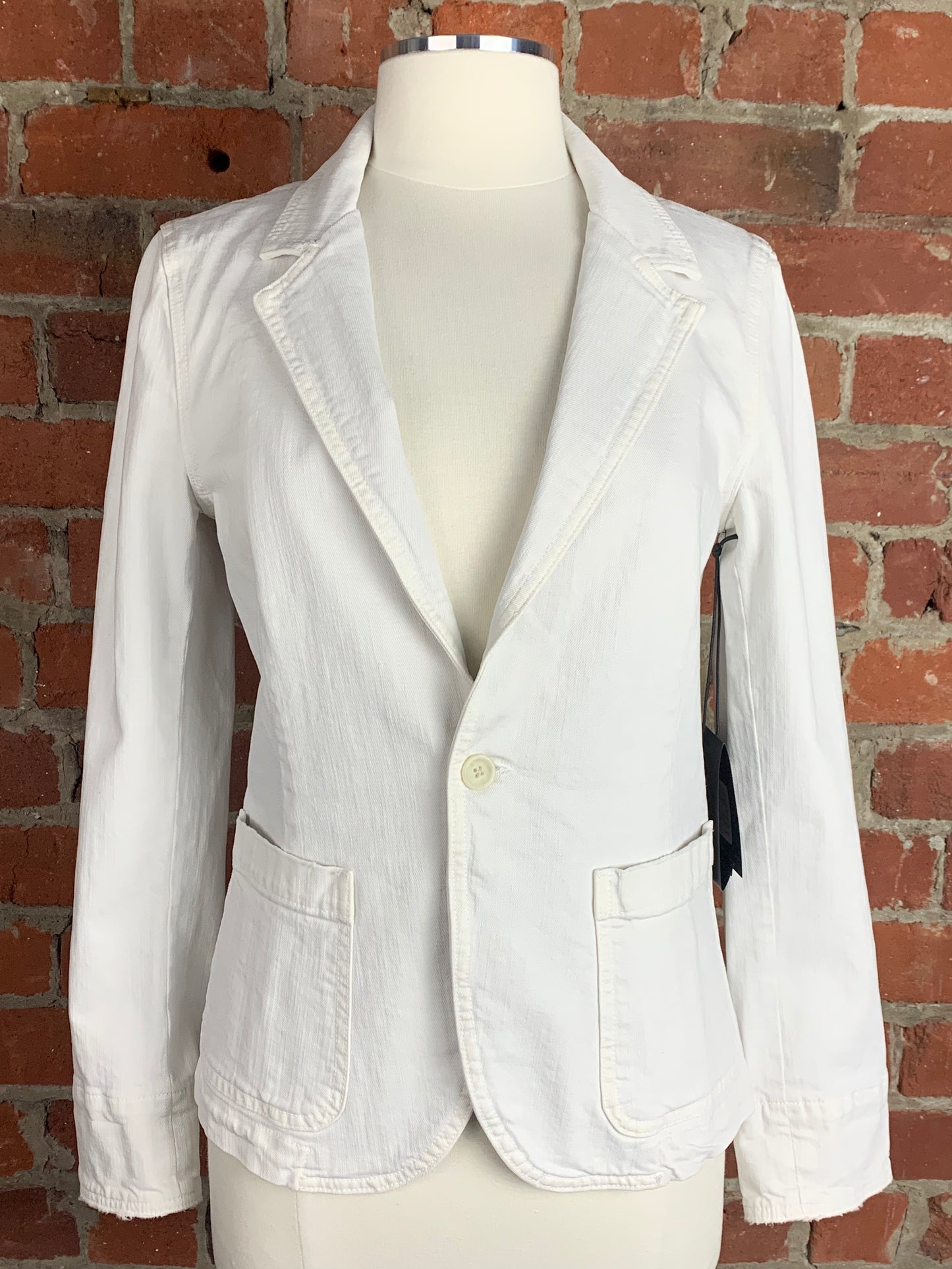 MOTHER SUPERIOR The Smoker Jacket in Chalk | SZ S | NWT