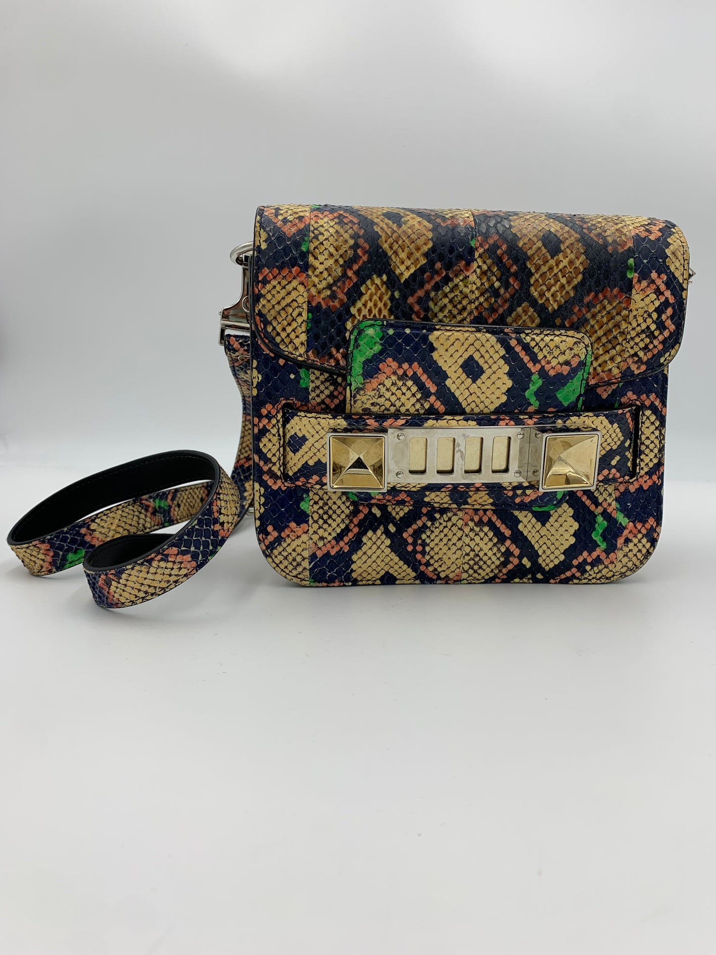 Proenza Schouler Snake Print Crossbody Bag |