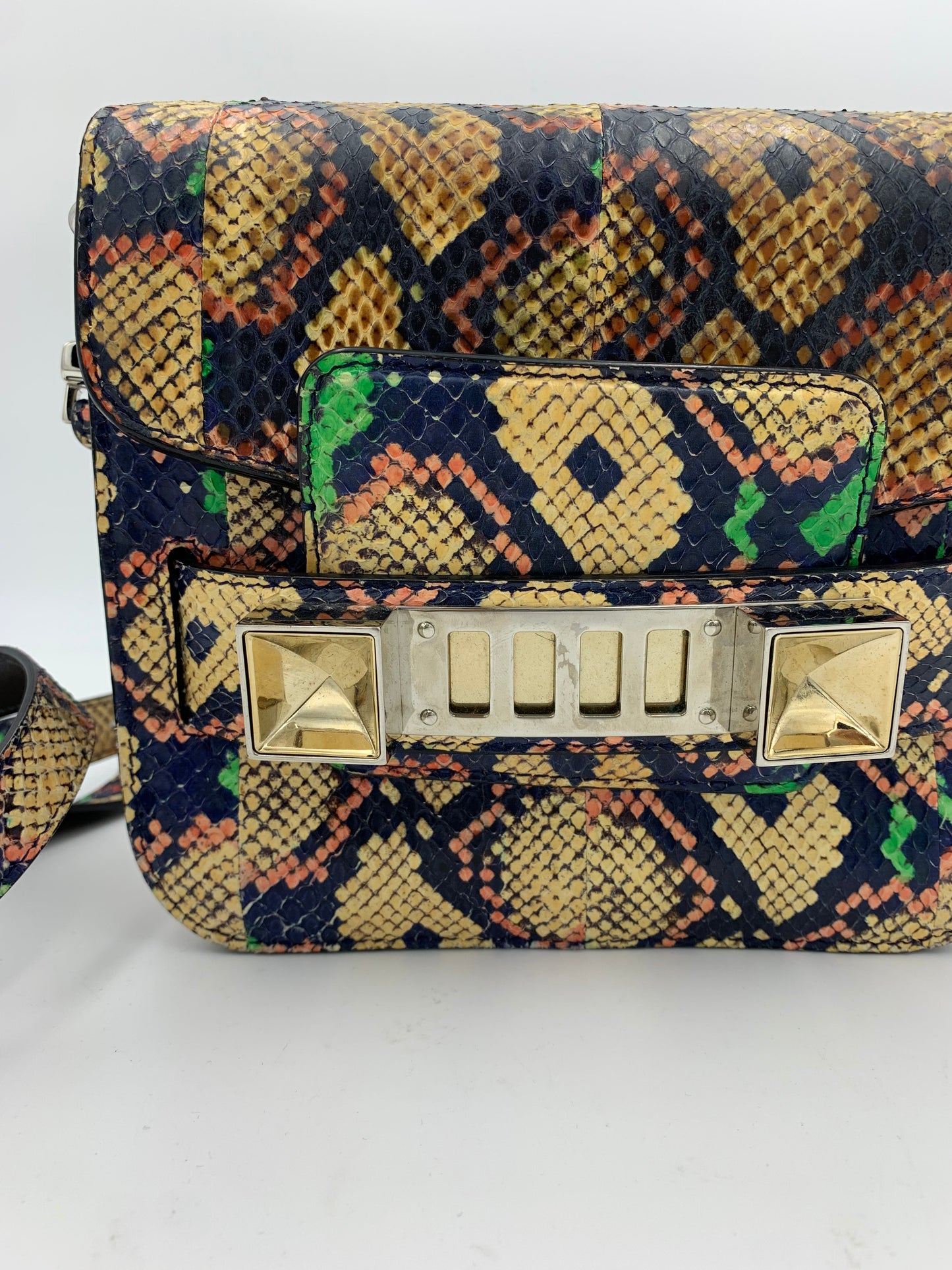 Proenza Schouler Snake Print Crossbody Bag |