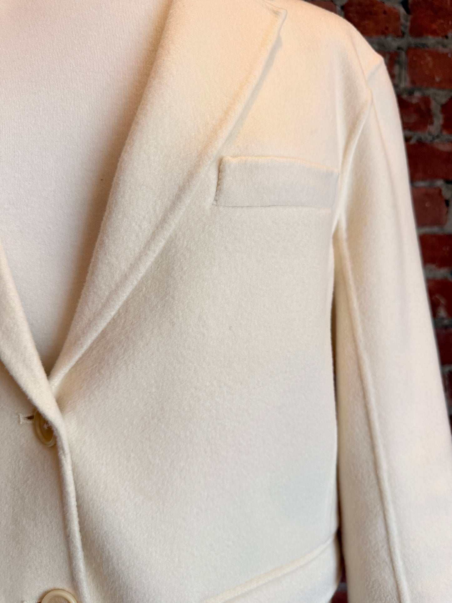 Anine Bing Cream Quinn Blazer | SZ XS