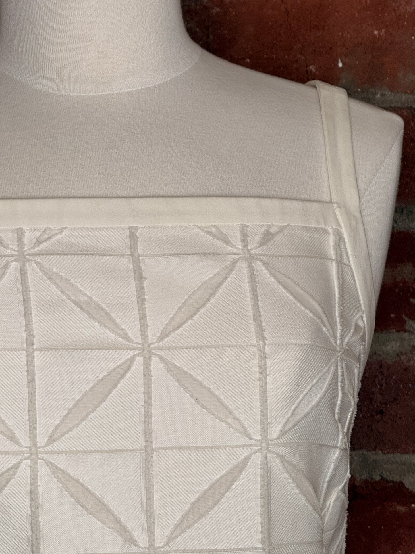 Max Mara White Patterned Midi Dress | SZ 8