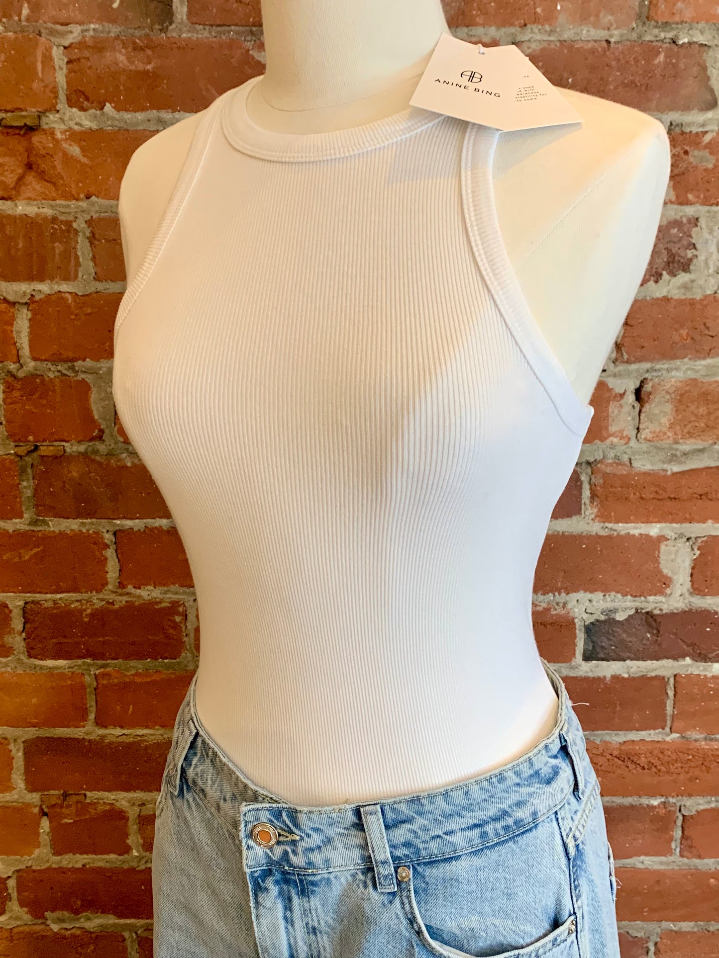 Anine Bing Eva White Tank | XS | NWT