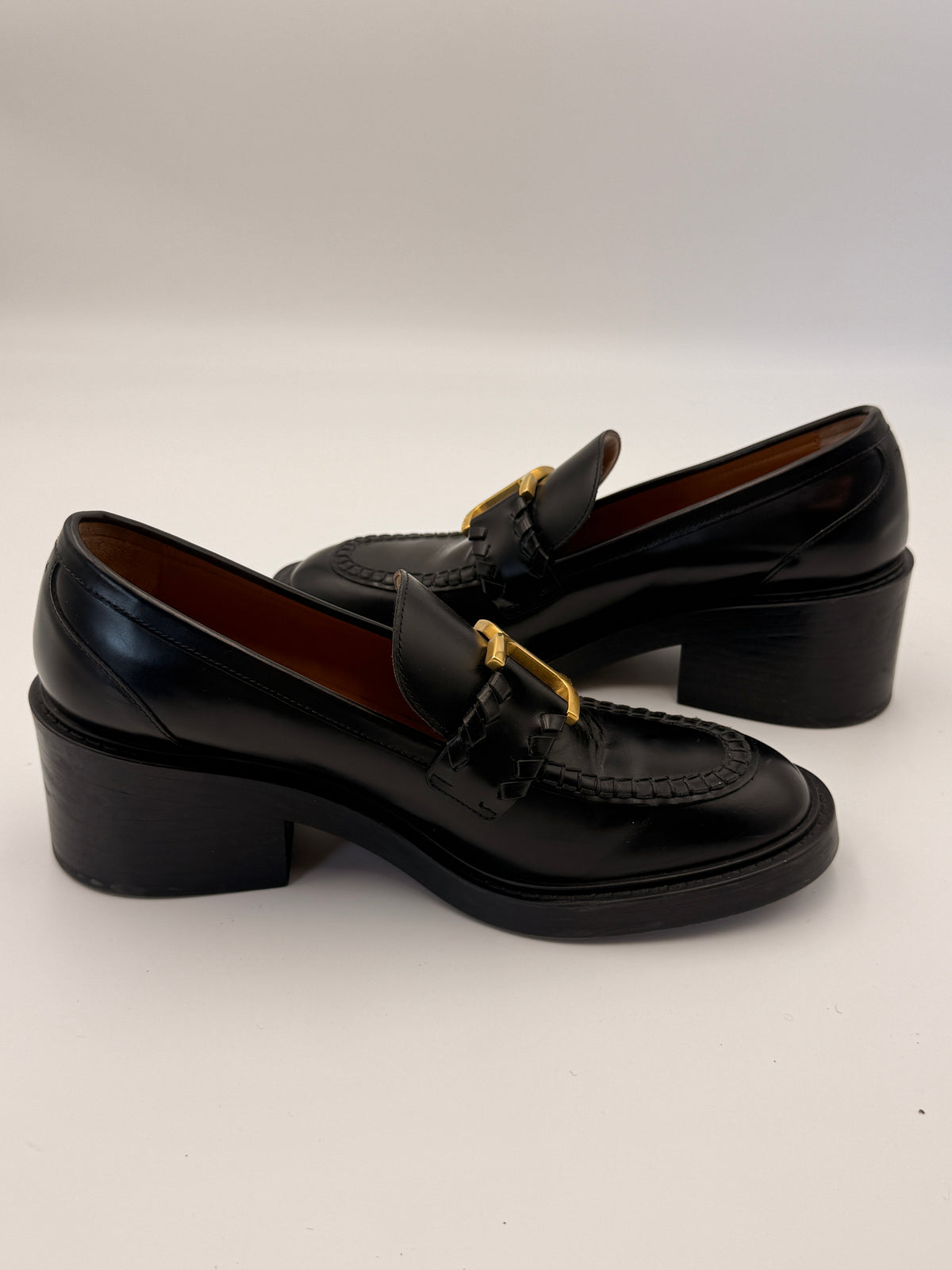 Chloe Marcie Leather Loafers | SZ 39