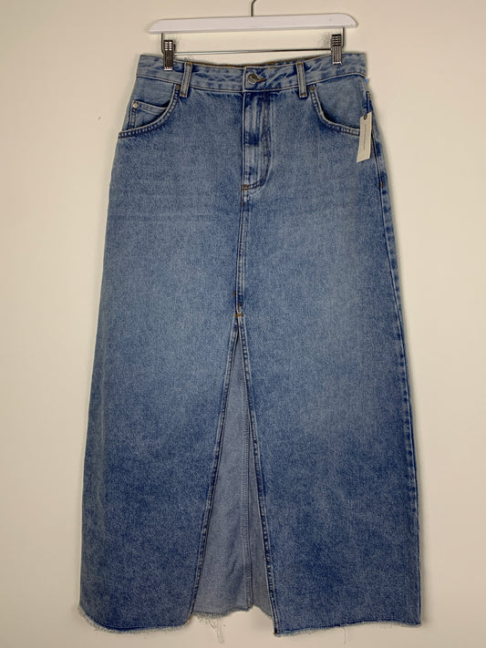 Pilcro Madi Front Slit Denim Skirt | SZ 12 | NWT