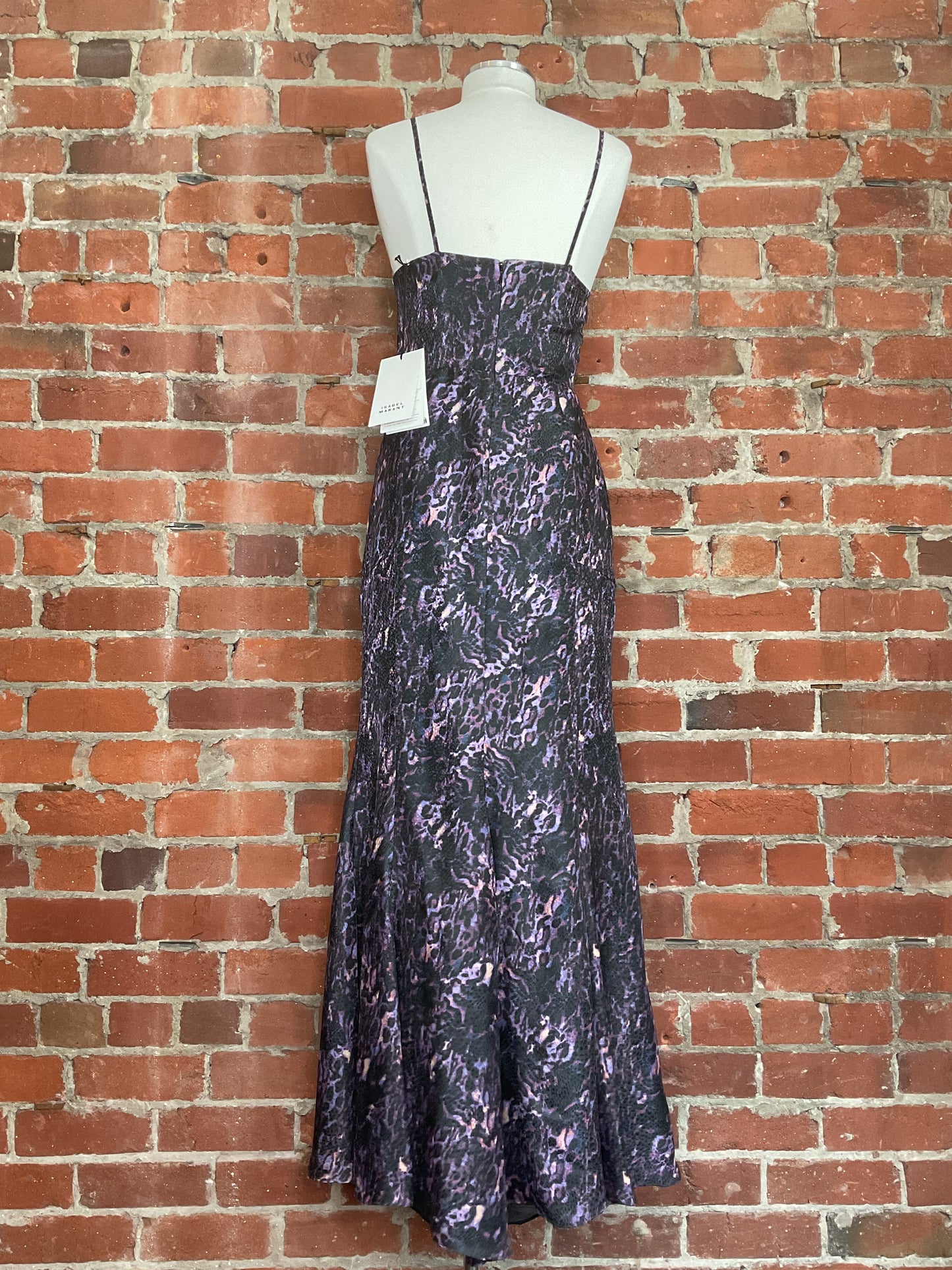 NWT Isabel Marant Manelia Draped Fill de Coupe Dress | SZ 38
