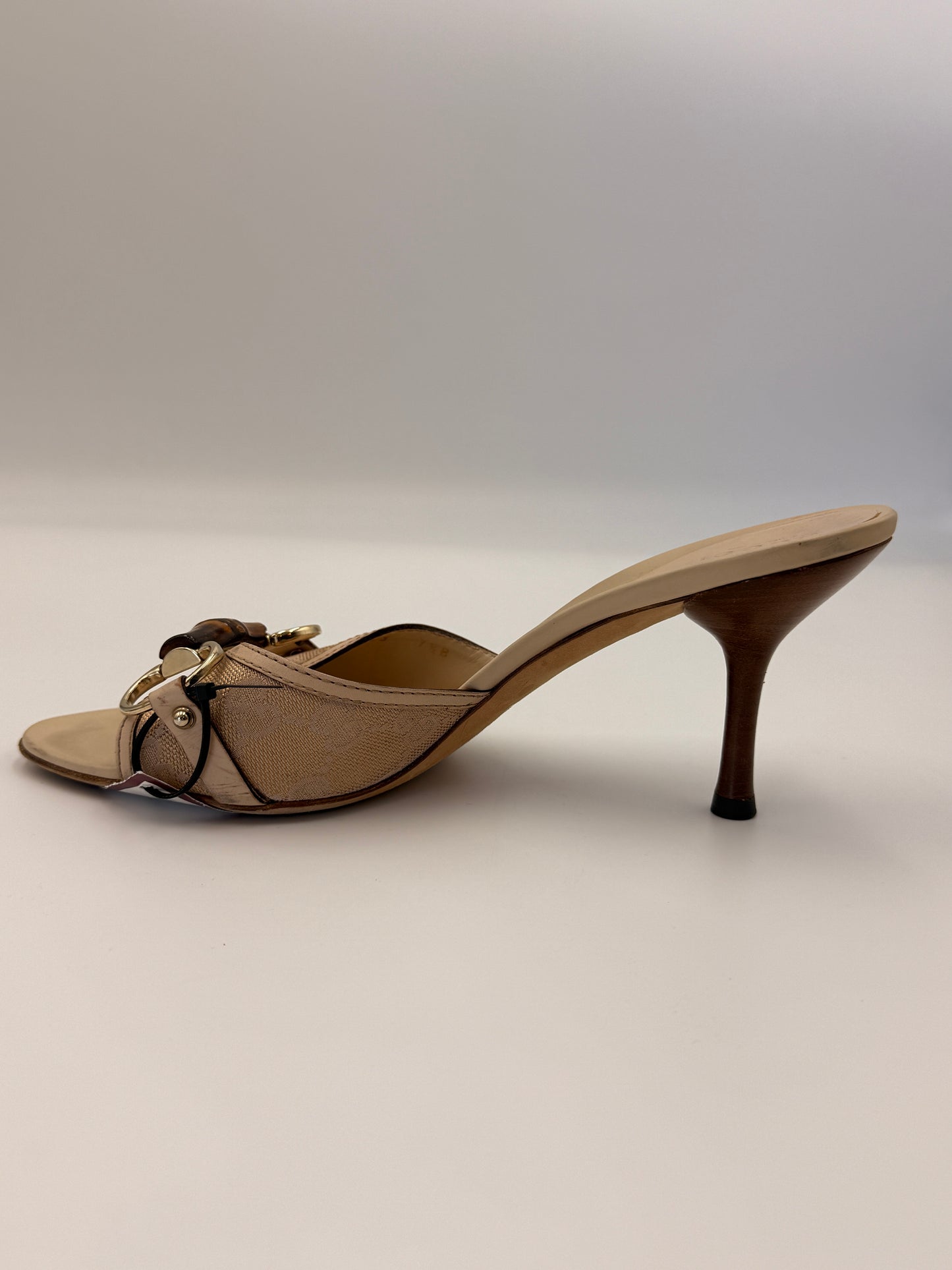 Gucci Bamboo Bit Mule Heel | SZ 7.5