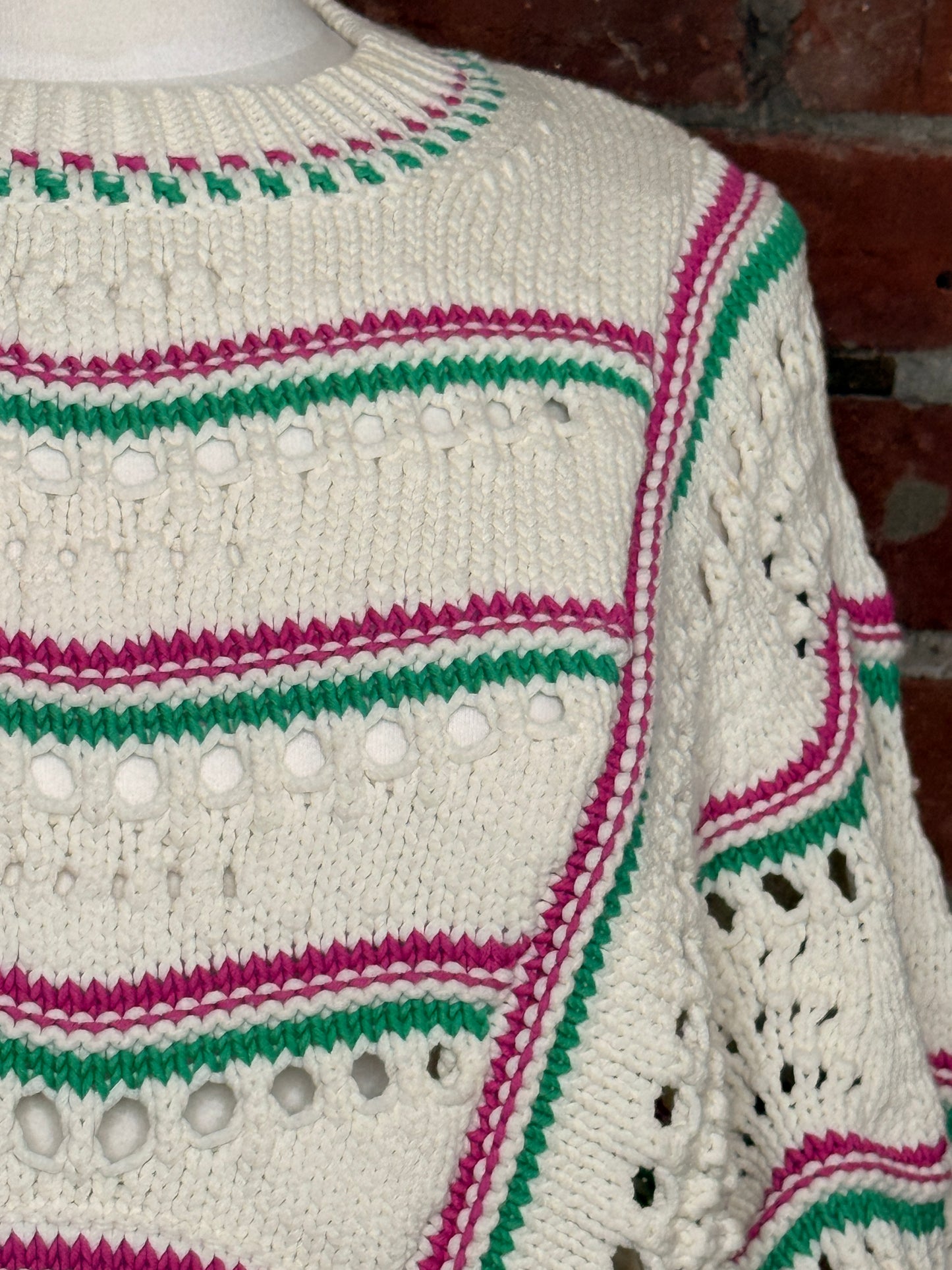 BA&SH Hicham Striped Cotton Sweater | SZ S