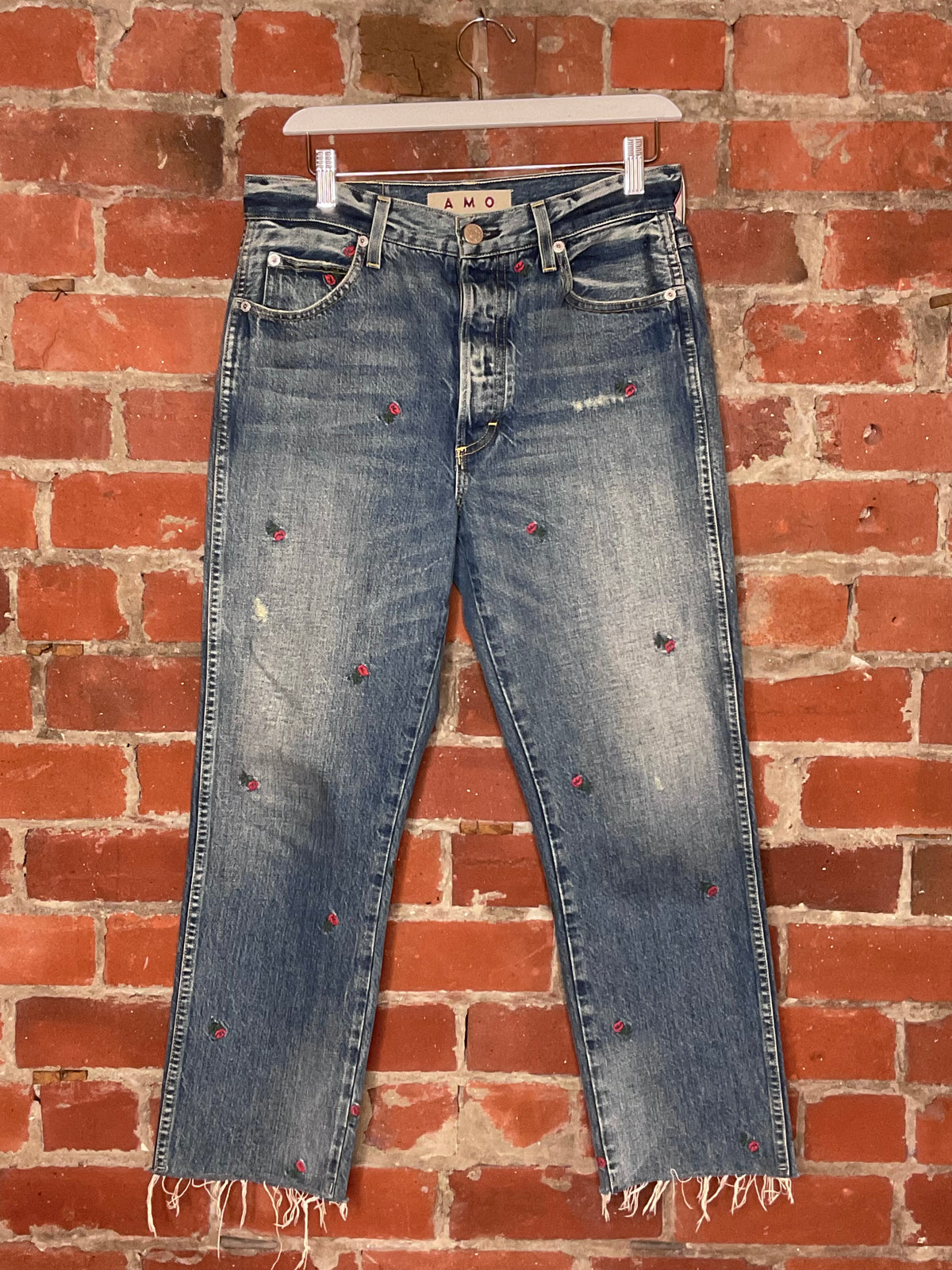 AMO Loverboy Rosebud Cropped Jeans | SZ 27