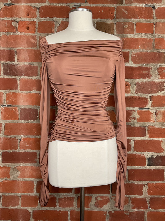 NWT Helmut Lang Crepe Top | SZ S