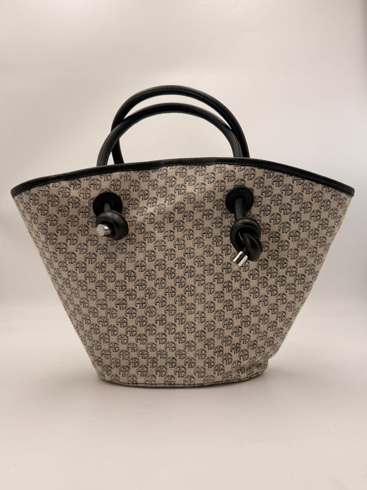 Anine Bing Mini Taylin Monogram Tote