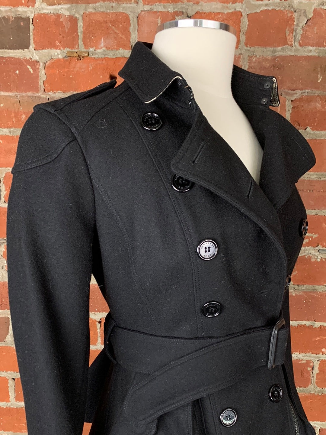 Burberry Belted Wool Coat | SZ 4