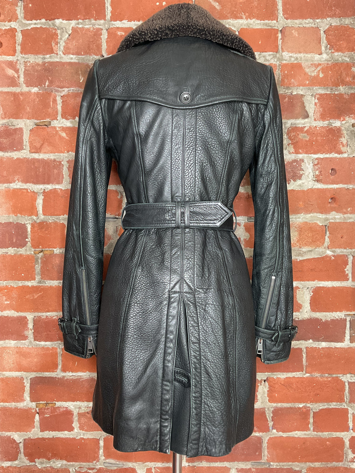 Burberry Brit Vintage Leather Trenchcoat | SZ 6