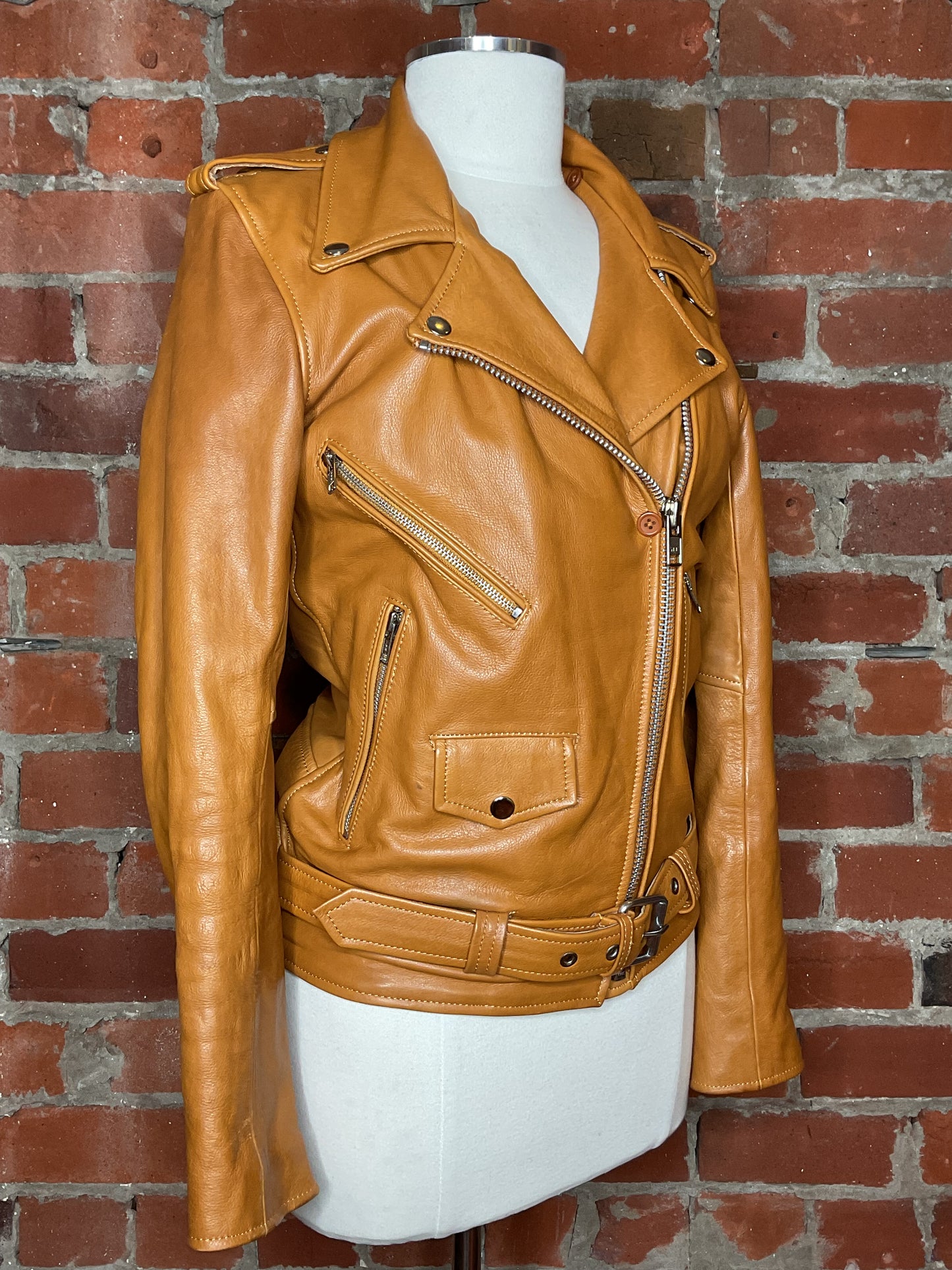 Understated Leather Leather Jacket | SZ M