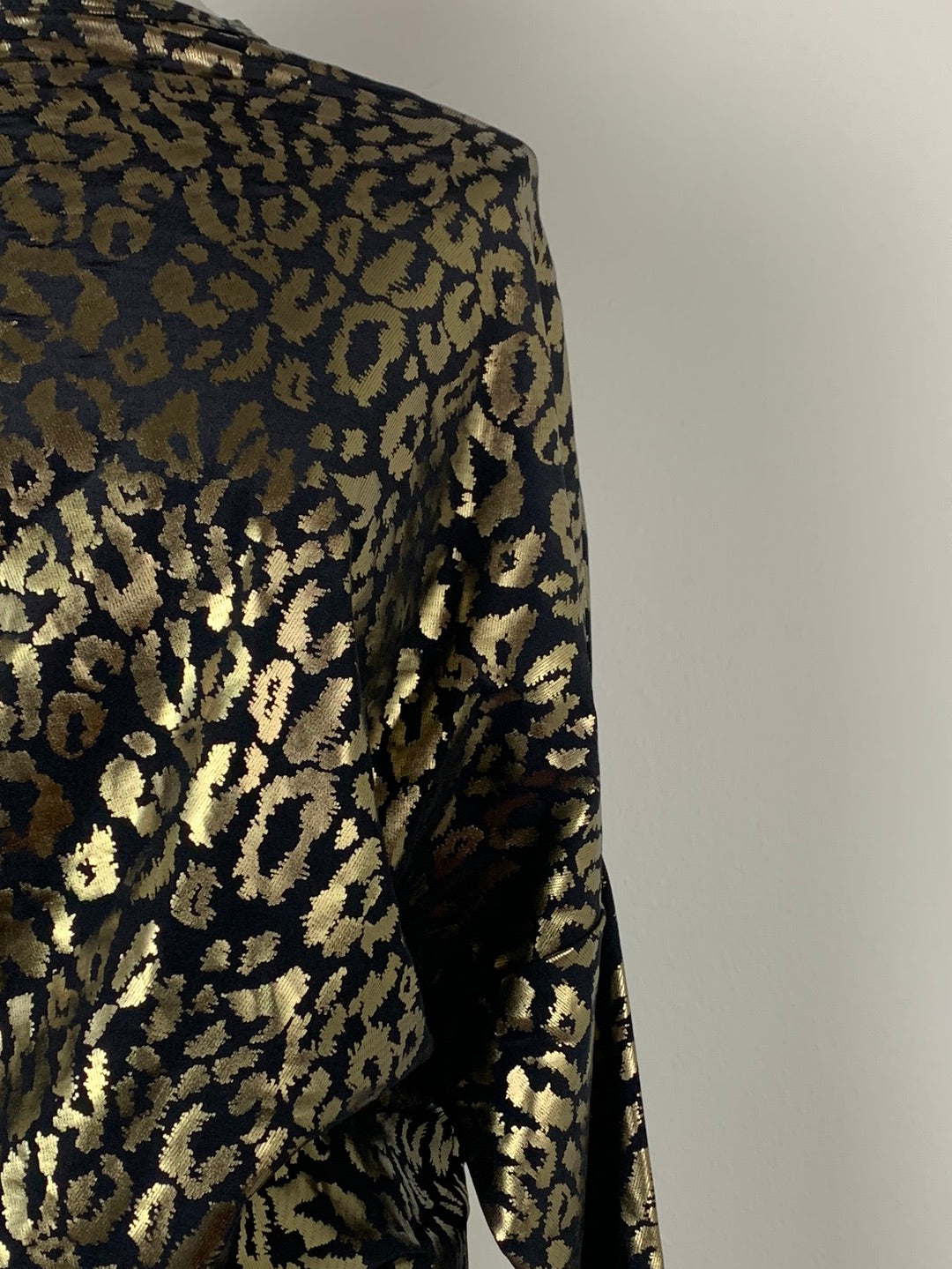 Comme Des Garcons Leopard Foil Top | SZ M | NWT