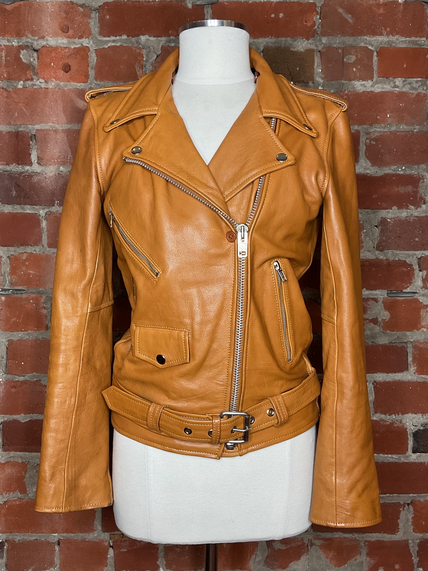 Understated Leather Leather Jacket | SZ M