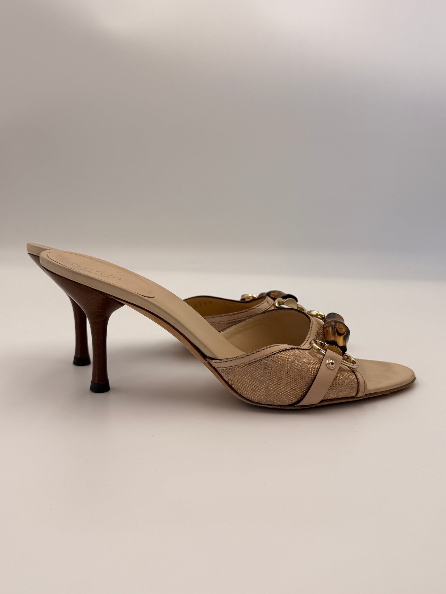 Gucci Bamboo Bit Mule Heel | SZ 7.5