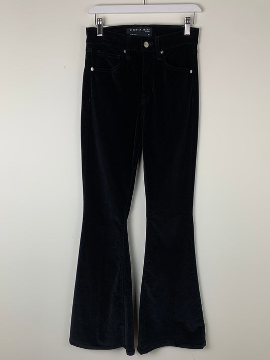 Veronica Beard Sheridan Velvet Flared Pants | SZ 28