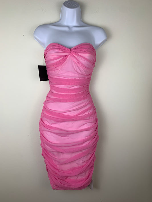 NORMA KAMALI Walter To Knee Dress Candy Pink | SZ 34 | NWT