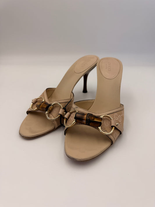 Gucci Bamboo Bit Mule Heel | SZ 7.5
