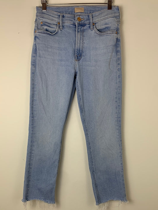 Mother The Mid Rise Dazzler Crop Fray Jeans | SZ 26