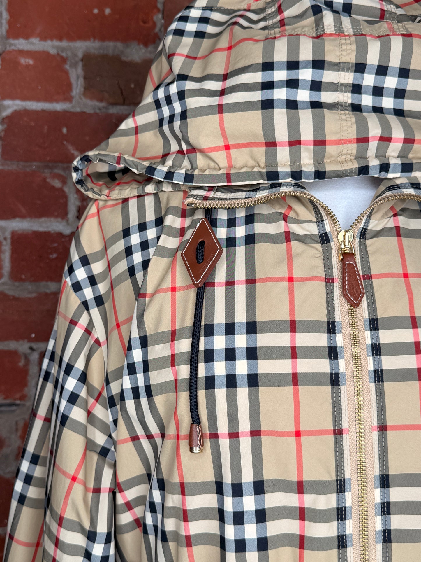 Burberry Vintage Check Hooded Jacket | SZ 8