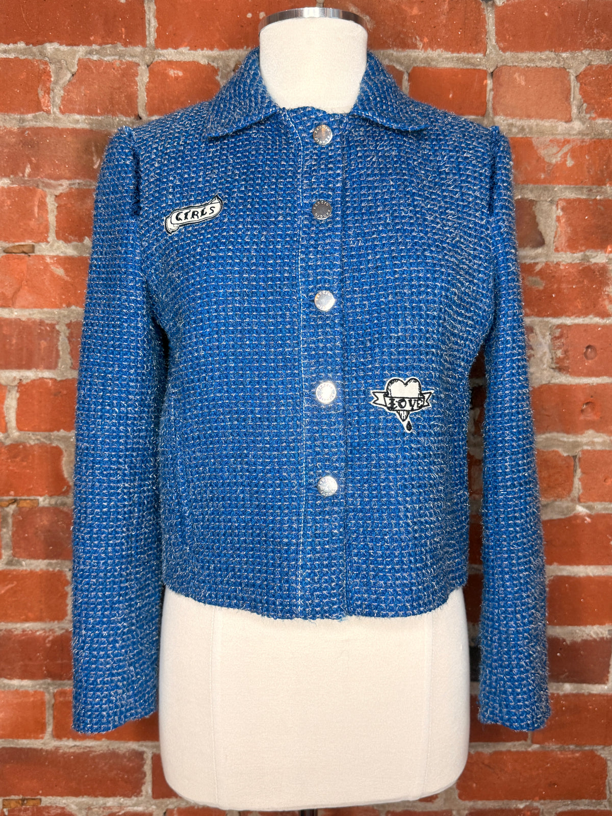Sandro Patches Tweed Jacket | SZ 38