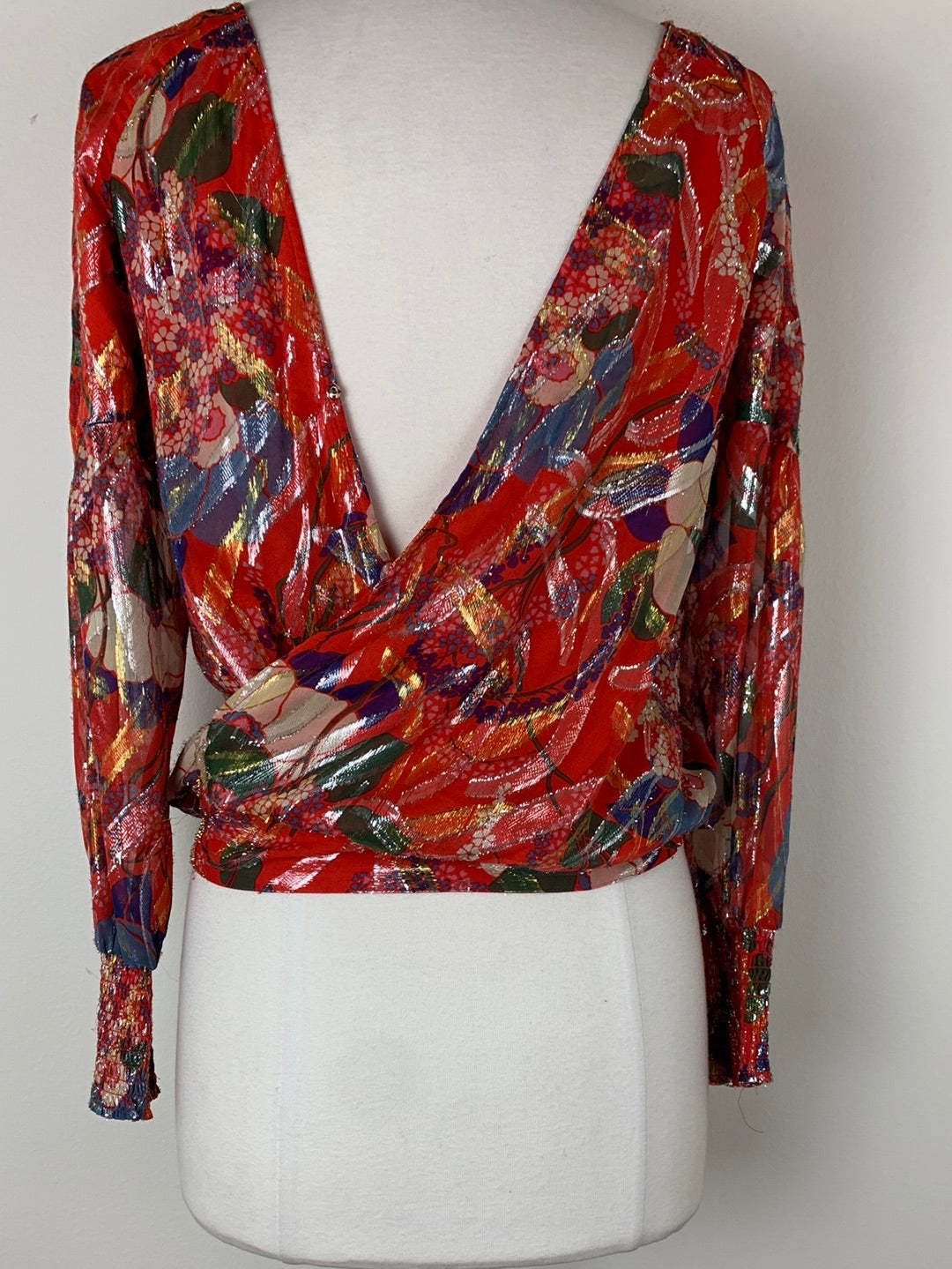 Ba&Sh July Open Back Silk Top | SZ 8