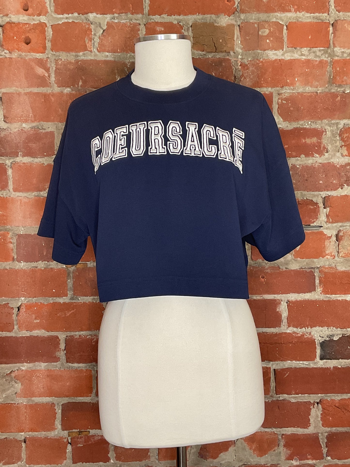 Ami Paris Coeur Sacre Cropped T-Shirt | SZ M