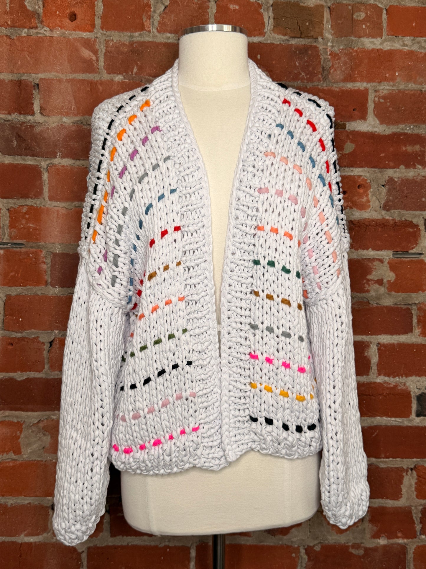 GOGO Sweaters Oversized Purple Knit Cardigan | One Size