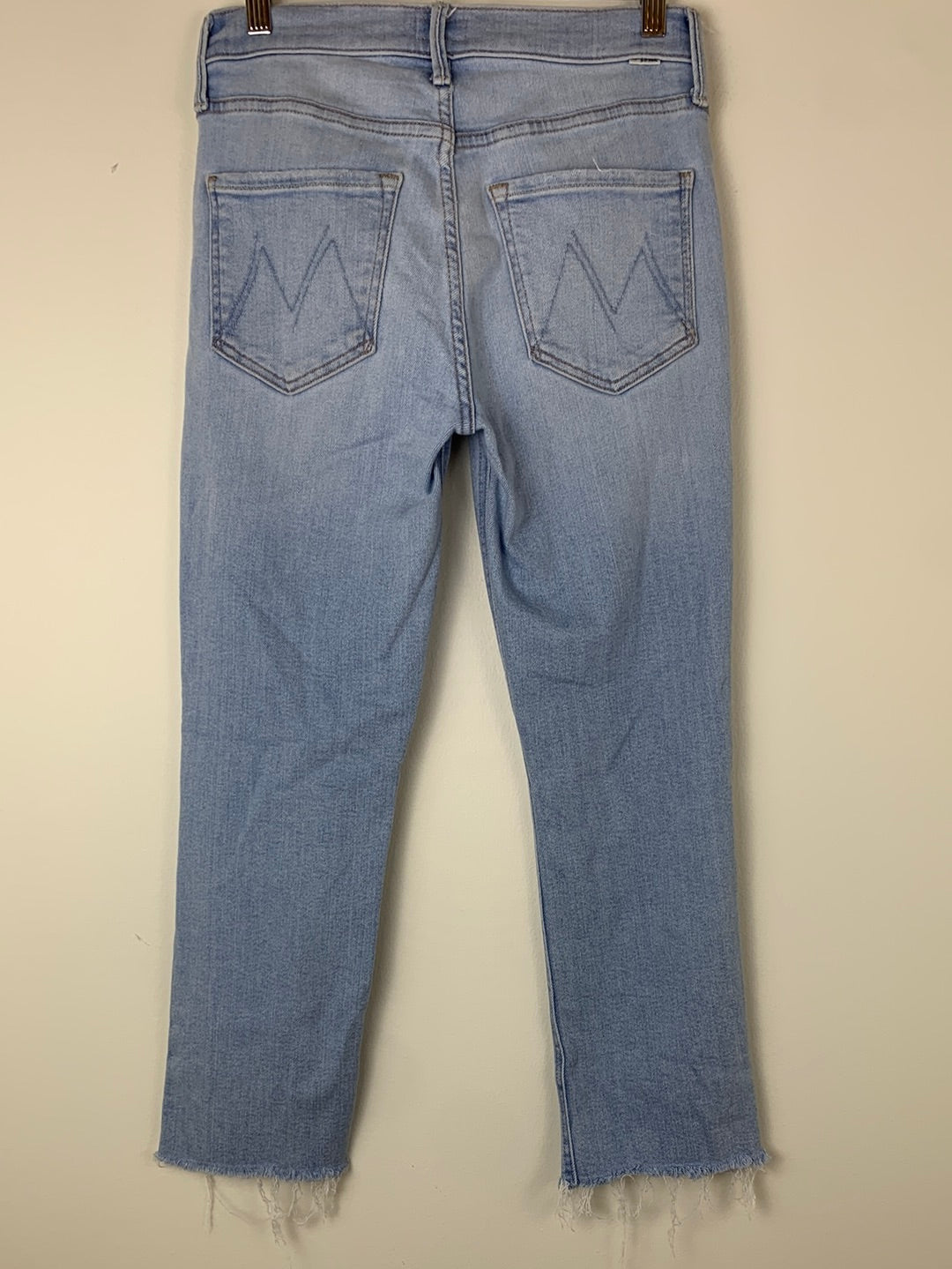 Mother The Mid Rise Dazzler Crop Fray Jeans | SZ 26