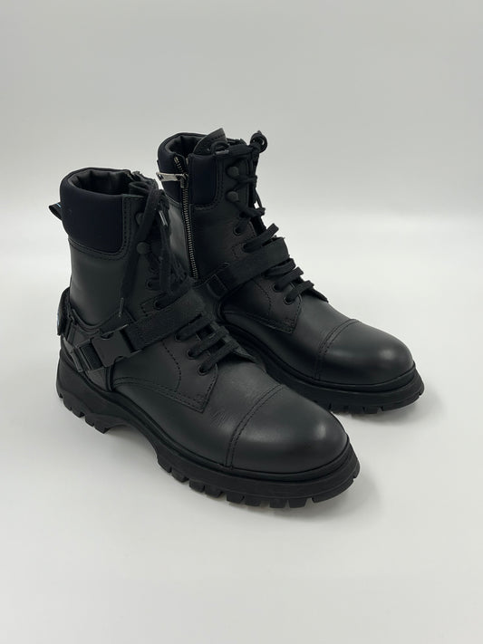 Prada Leather Lace Up Ankle Boot | SZ 41