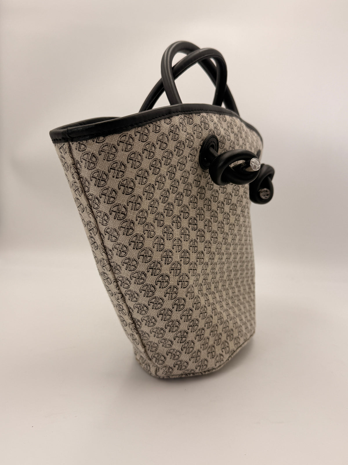 Anine Bing Mini Taylin Monogram Tote