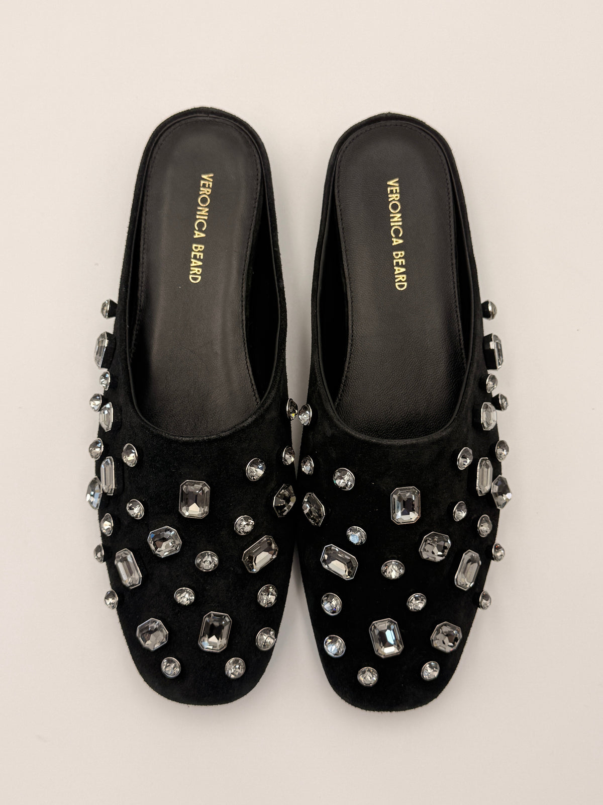 NEW Veronica Beard Narcisa Embellished Mules | SZ 6.5