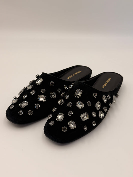 NEW Veronica Beard Narcisa Embellished Mules | SZ 6.5