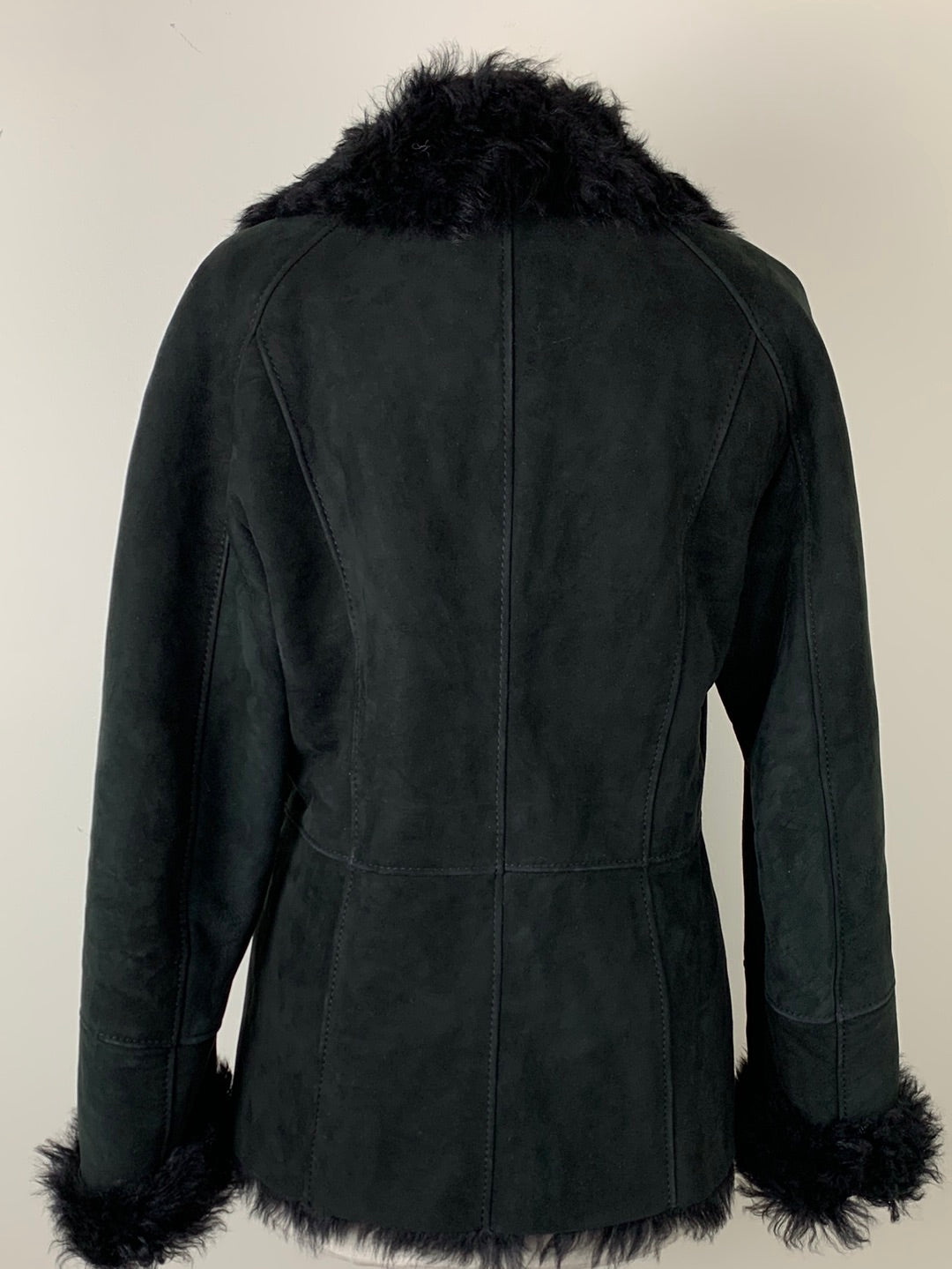 Christ Black Shearling Jacket | SZ 16 | NWT