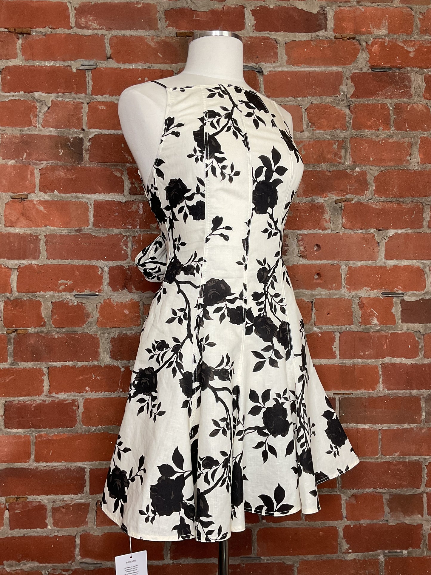 NWT Self Portrait Floral Print Linen Midi Dress | SZ 2