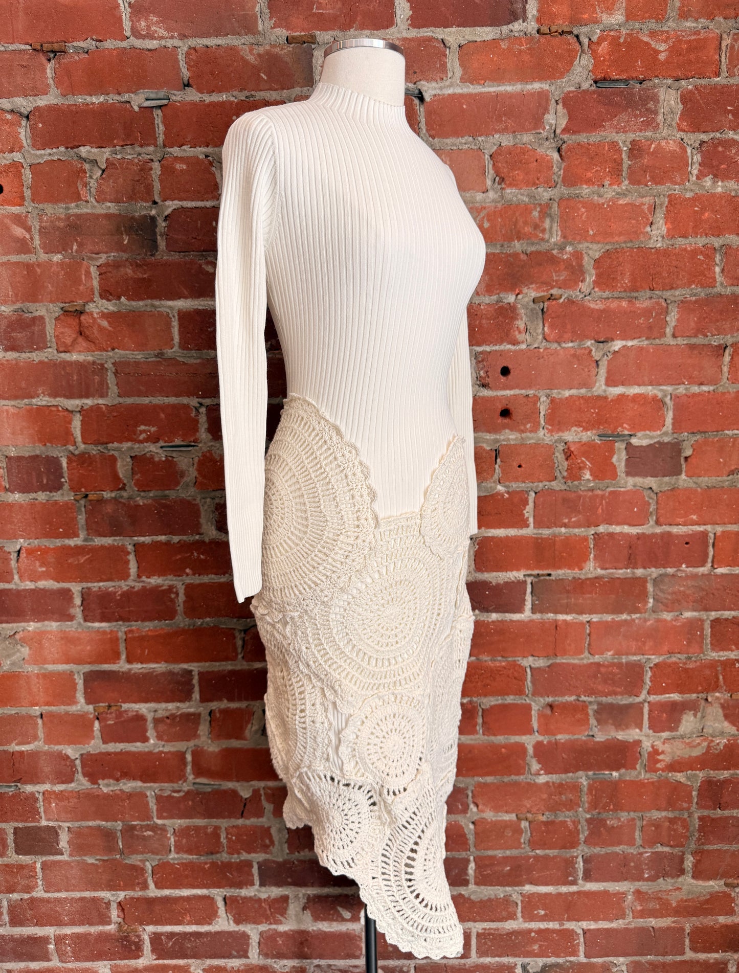 NWT Aje Mosaic Crochet Midi Dress | SZ XS