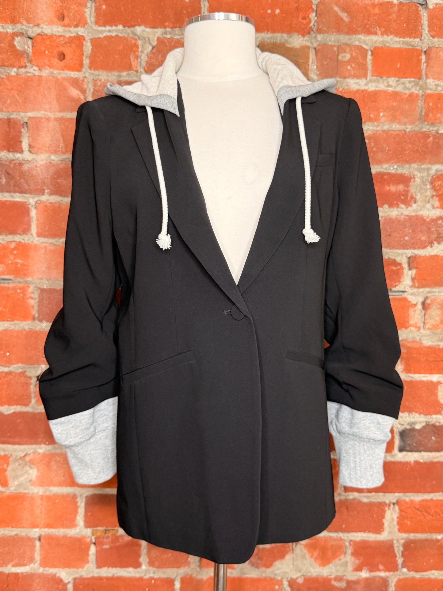 Cinq a Sept Single Breasted Drawstring Blazer | SZ 8