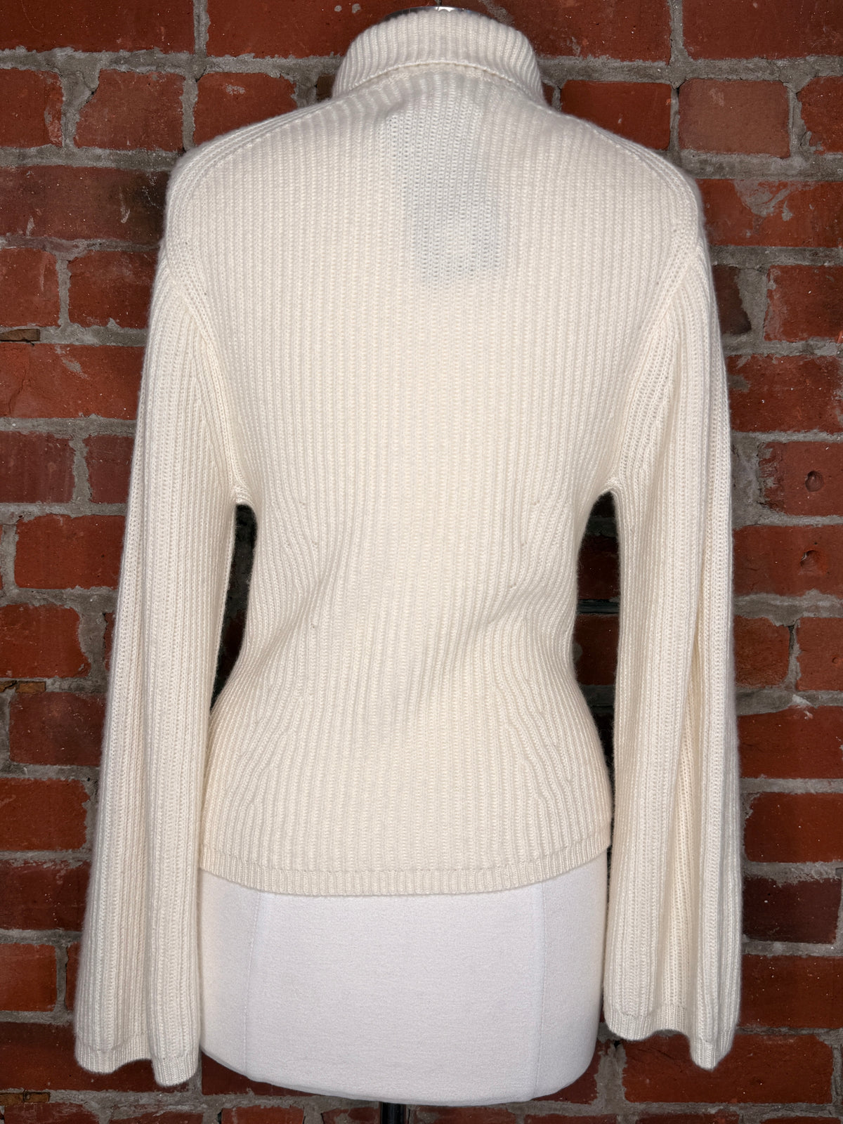 NWT Fair Trade Cashmere Ribbed Turtleneck Sweater | SZ S